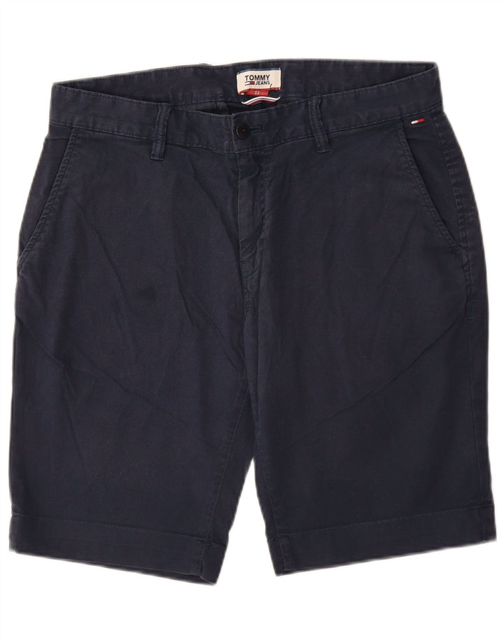 TOMMY HILFIGER Herren Chino Shorts W32 Medium Marineblau Baumwolle