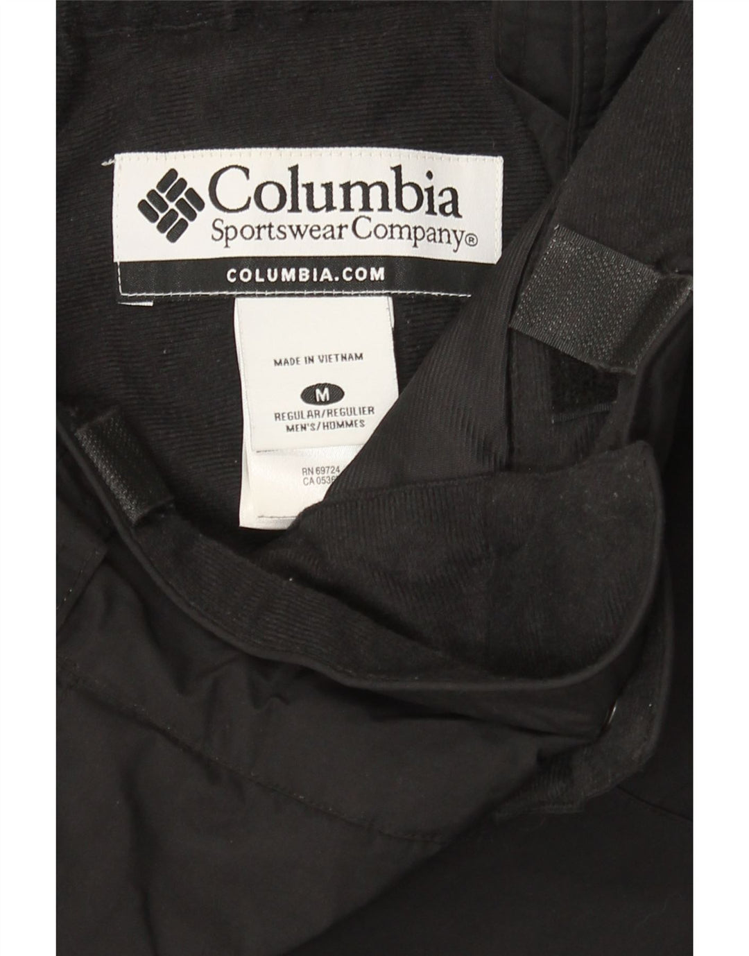 Columbia Herren-Latzhose, Skihose, mittelschwarzes Nylon