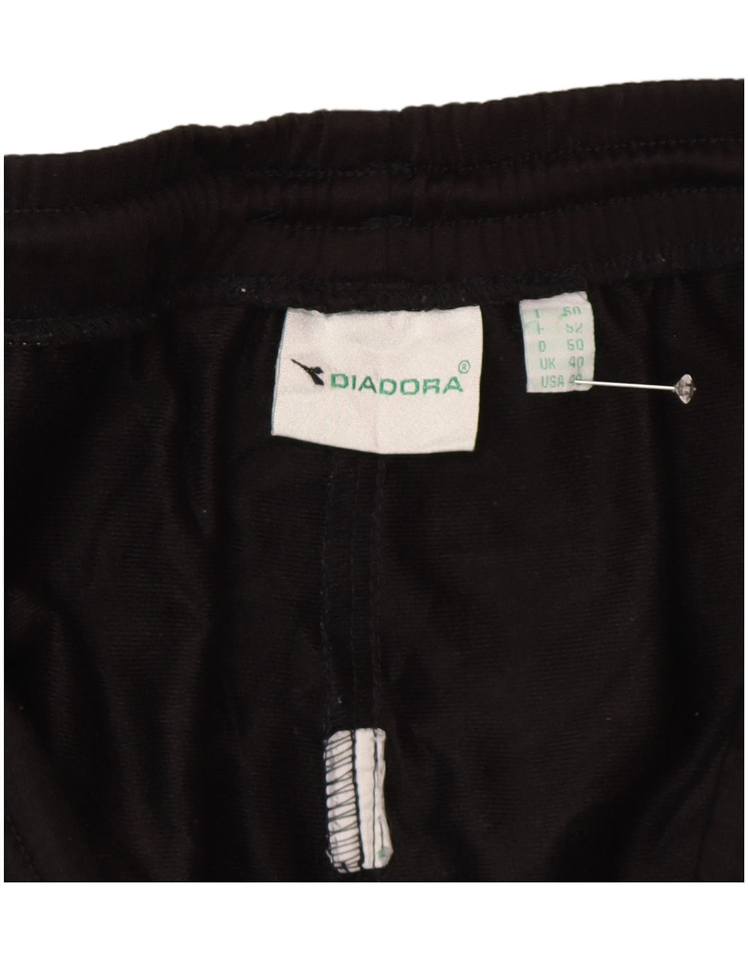 DIADORA Herren-Trainingshose, Größe 40, mittelschwarz