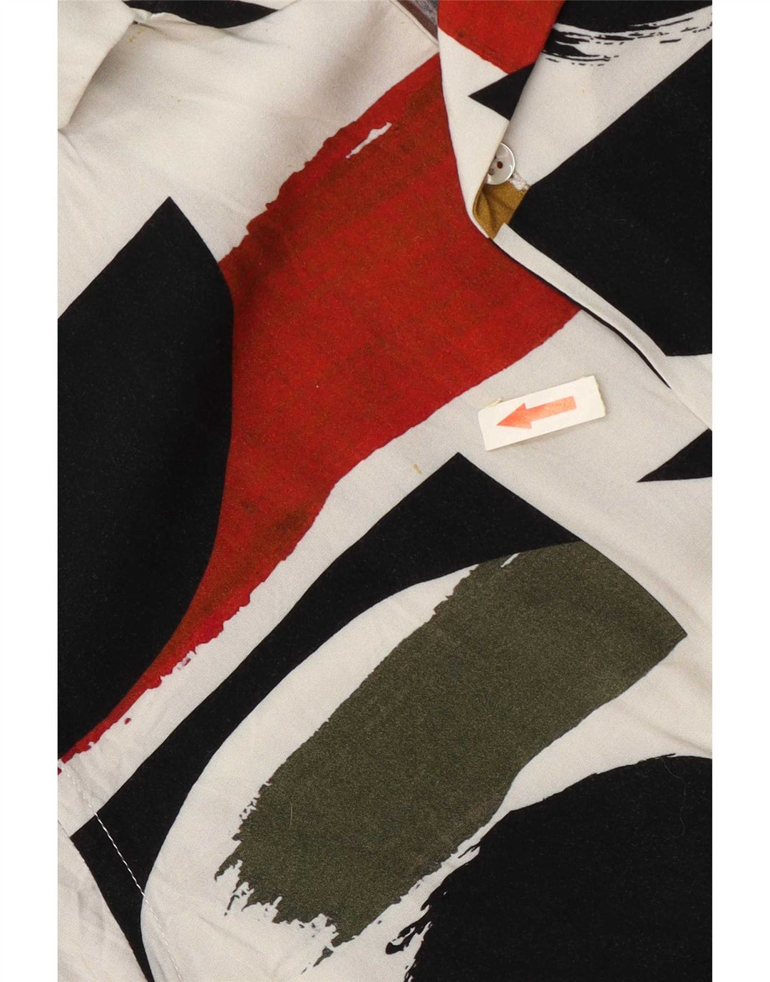 Zara Herren Kurzarm-Hemd mit entspannter Passform, klein, mehrfarbig, geometrisch