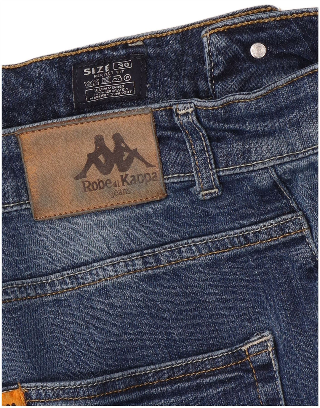 Kappa Herren Perfect Fit Slim Jeans W30 L34 Blau