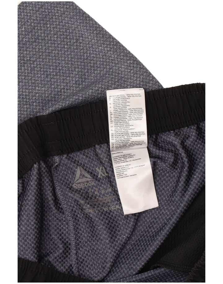 Reebok Herren Sportshorts XL Grau Polyester