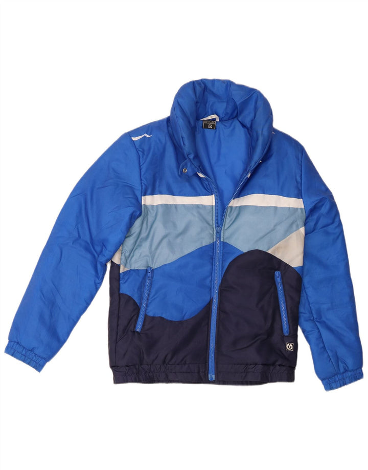Maier Damen Wattierte Jacke EU 36 Small Blau Colourblock Polyamid