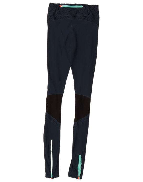 Sweaty Betty Damen Leggings UK 6 XS Blau Colourblock Polyamid