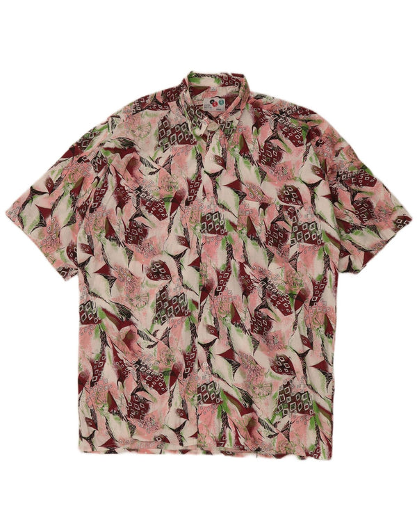 Vintage Mens Abstract Pattern Shirt Size 39/40 Medium Multicoloured