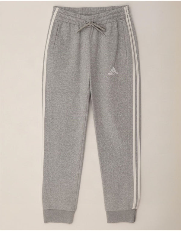 Adidas Damen Trainingshose Jogger UK 12 Mittelgraue Baumwolle