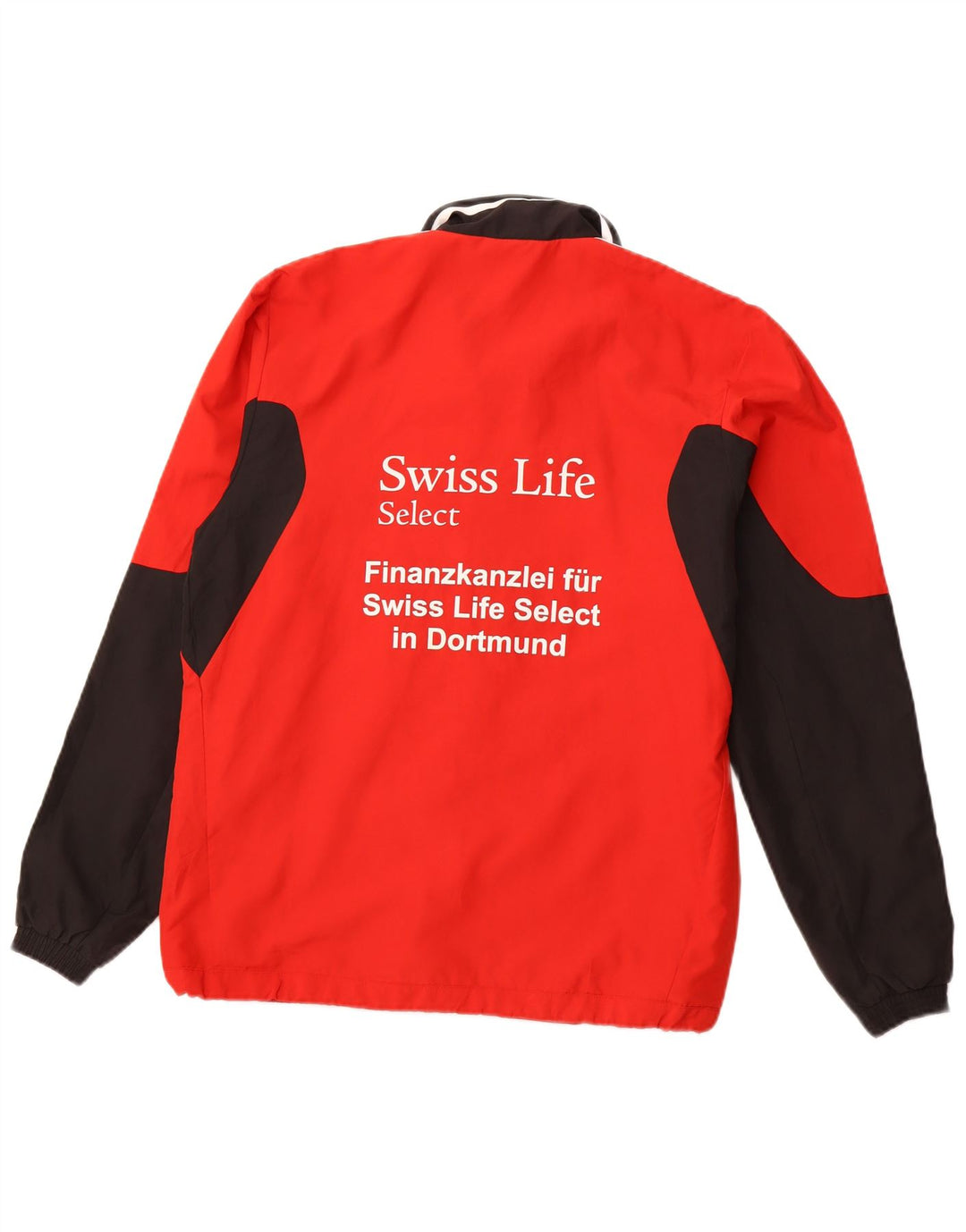 ADIDAS Herren-Trainingsanzugoberteil mit Grafik, UK 38/40, Mittelrot, Farbblock