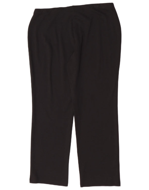 Marks & Spencer Damen Freizeithose UK 16 Large W34 L28 Schwarze Viskose