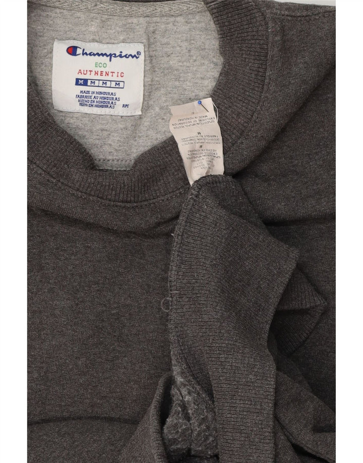 Champion Herren-Sweatshirt-Pullover aus mittelgrauer Baumwolle