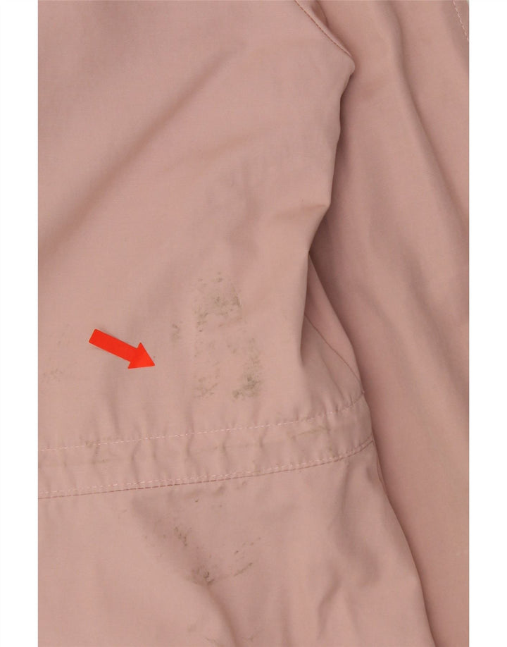 GUESS Womens Hooded Rain Jacket UK 6 XS Pink Polyester Vintage Guess and Second-Hand Guess from Messina Hembry 