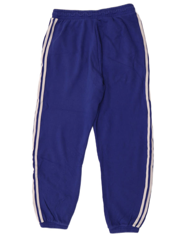 Adidas Damen Trainingshose Jogger UK 12/14 Mittelblaue Baumwolle