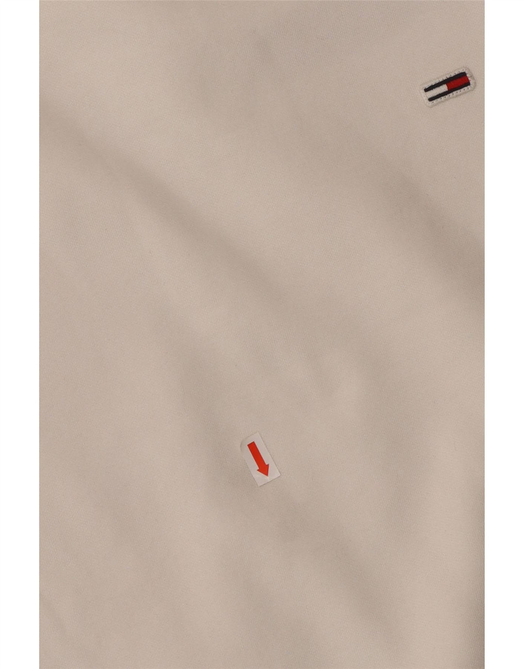 TOMMY HILFIGER Damen Übergroßer Sweatshirt-Pullover UK 6 XS Weiße Baumwolle