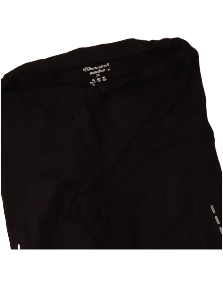 Champion Damen Leggings XL Schwarz Polyamid Sport