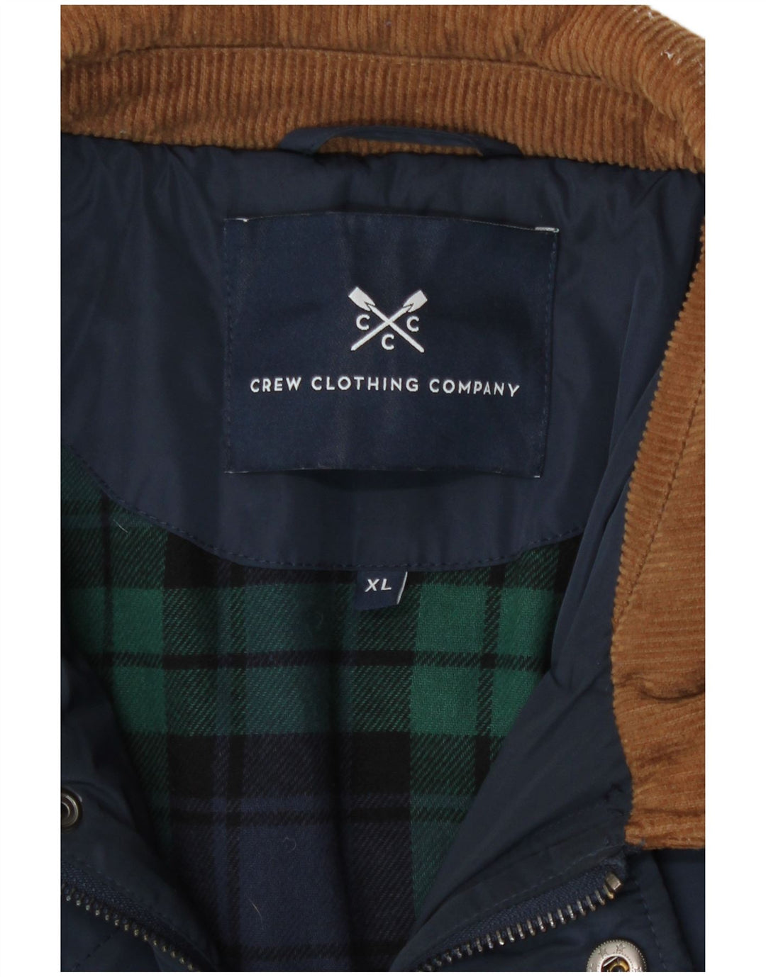 Crew Clothing Herren Steppjacke UK 42 XL Marineblau Polyester