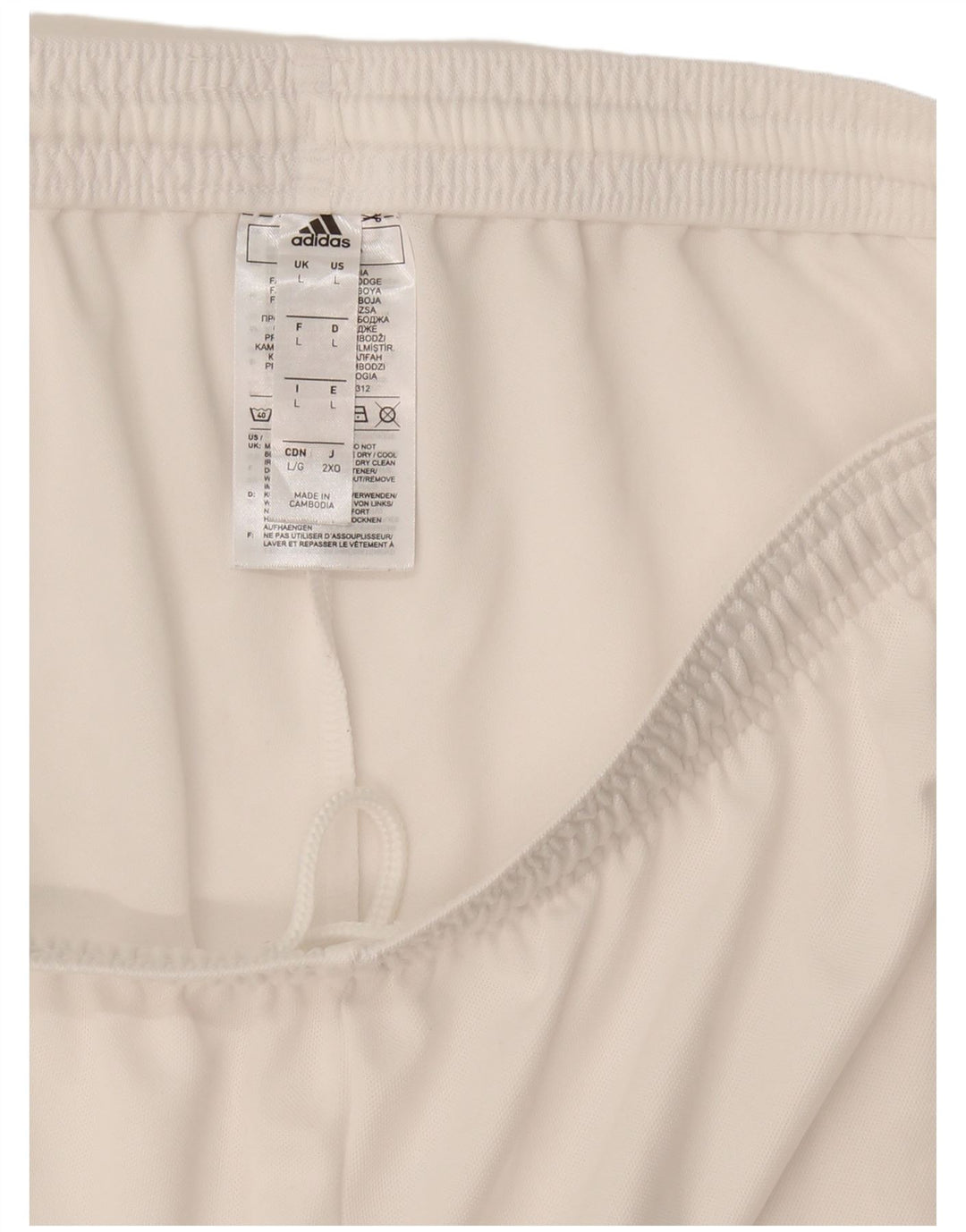 Adidas Herren Sportshorts, groß, aus weißem Polyester