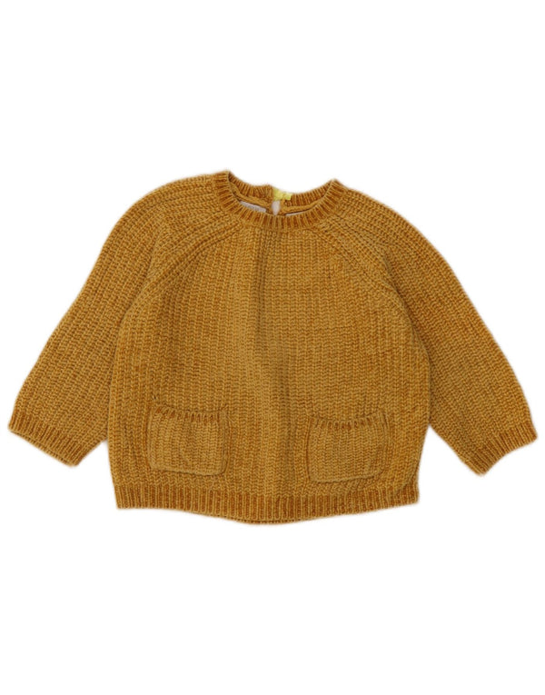 Zara Crop-Pullover mit Rundhalsausschnitt für Mädchen, 4–5 Jahre, Gelb