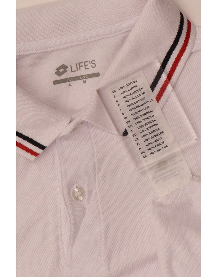 Lotto Herren-Poloshirt aus mittelrosa Baumwolle
