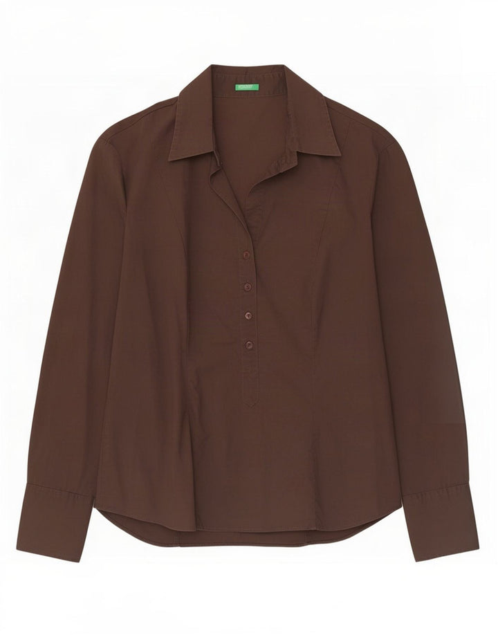 Benetton Damen Pullovershirt UK 14 Mittelbraun
