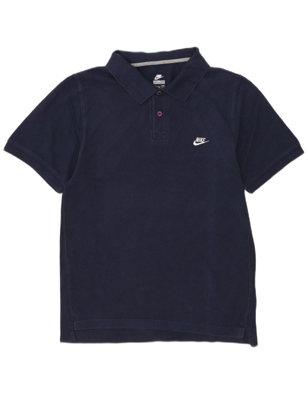 NIKE Herren Poloshirt UK 36/38 Small Marineblau