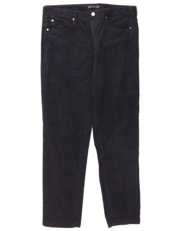 Marks & Spencer Damen Tapered Cordhose UK 18 XL W36 L29 Marineblau