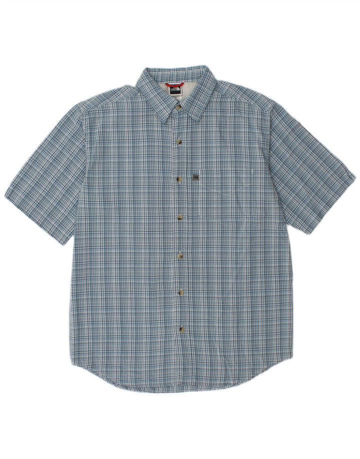 The North Face Herren Kurzarmhemd Small Blue Check Modal