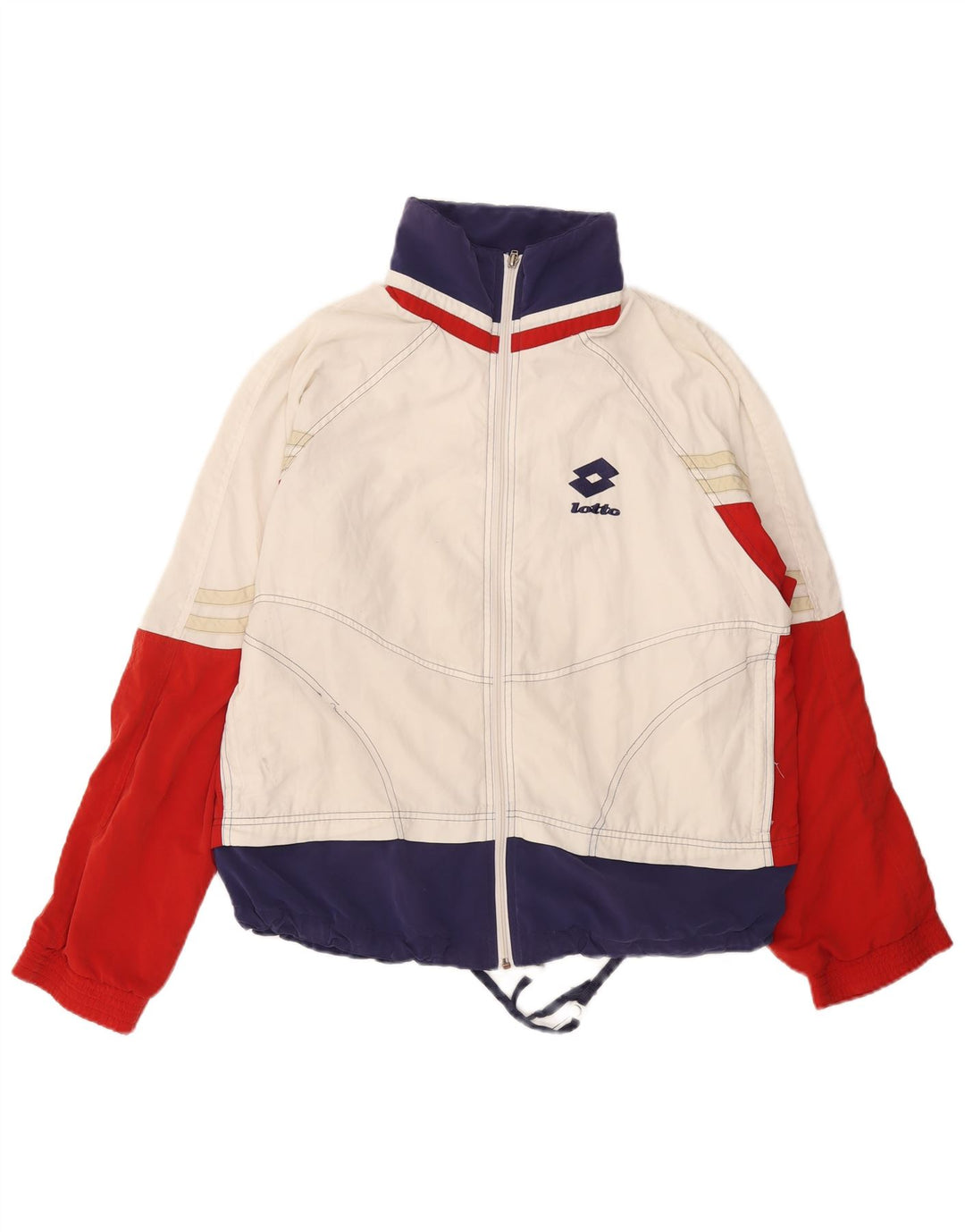 LOTTO Herren-Trainingsanzug-Oberteiljacke IT 50 Mittelweiß Farbblock