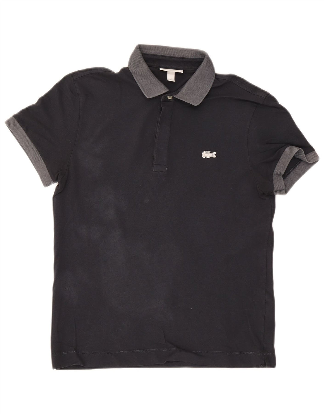 Lacoste Herren-Poloshirt mit normaler Passform, Größe 3, S, Marineblau, Farbblock