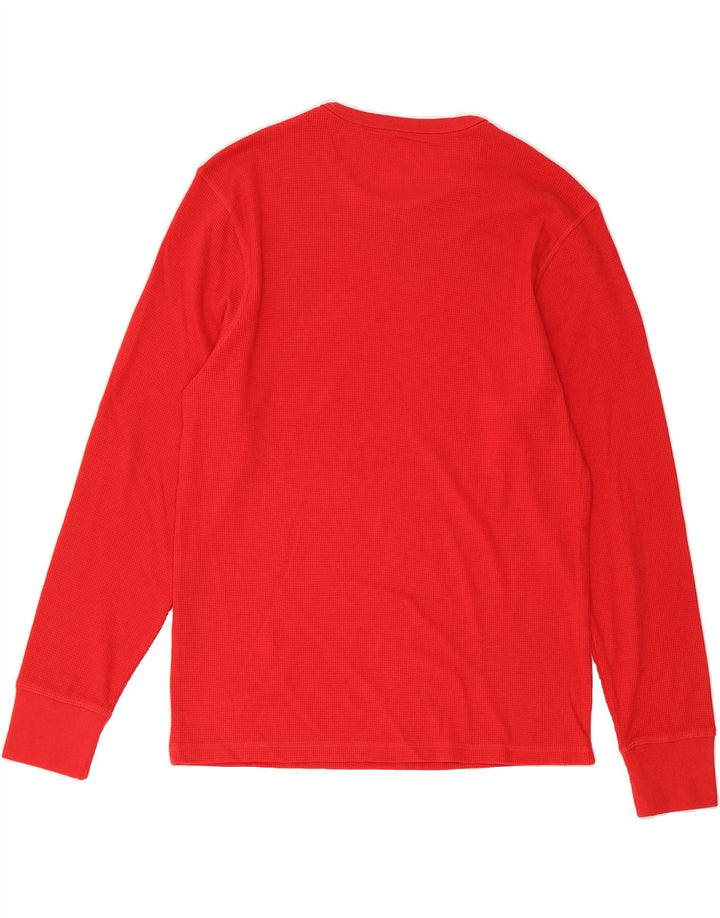 TOMMY HILFIGER Mens Top Long Sleeve Large Red Cotton Vintage Tommy Hilfiger and Second-Hand Tommy Hilfiger from Messina Hembry 