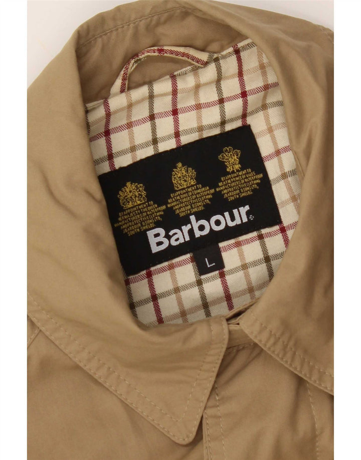 Barbour Herren Trenchcoat UK 40 Large Beige Baumwolle