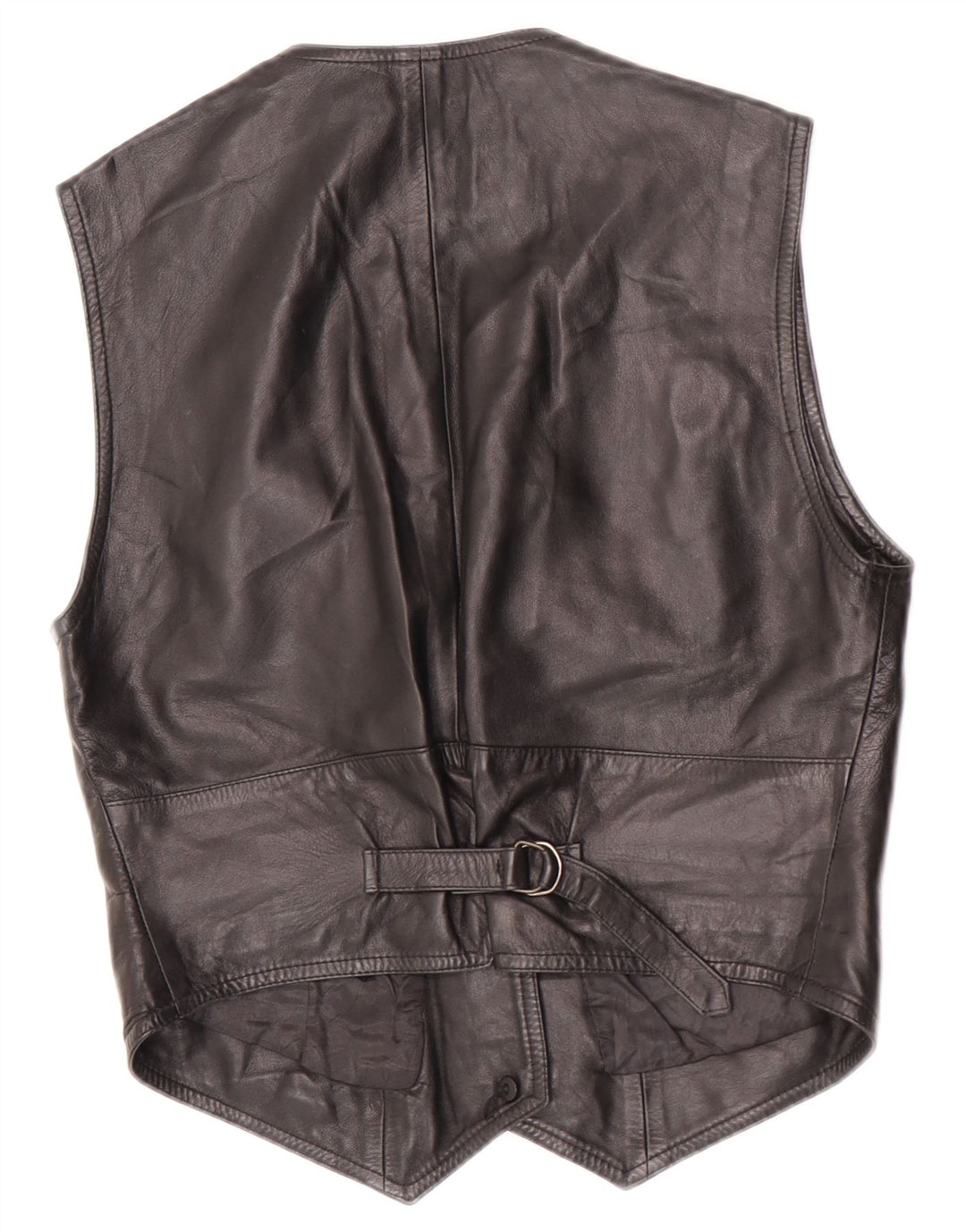 Maxime Damen Crop Lederweste IT 44 Medium Schwarz