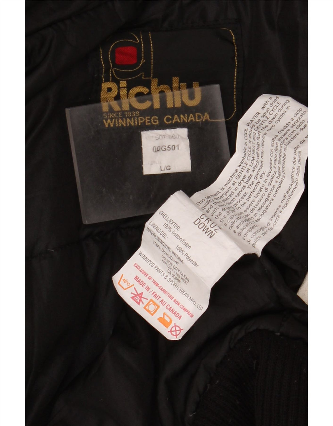 Richlu Herren-Bomberjacke mit Kapuze, UK 40, große, cremefarbene Baumwolle