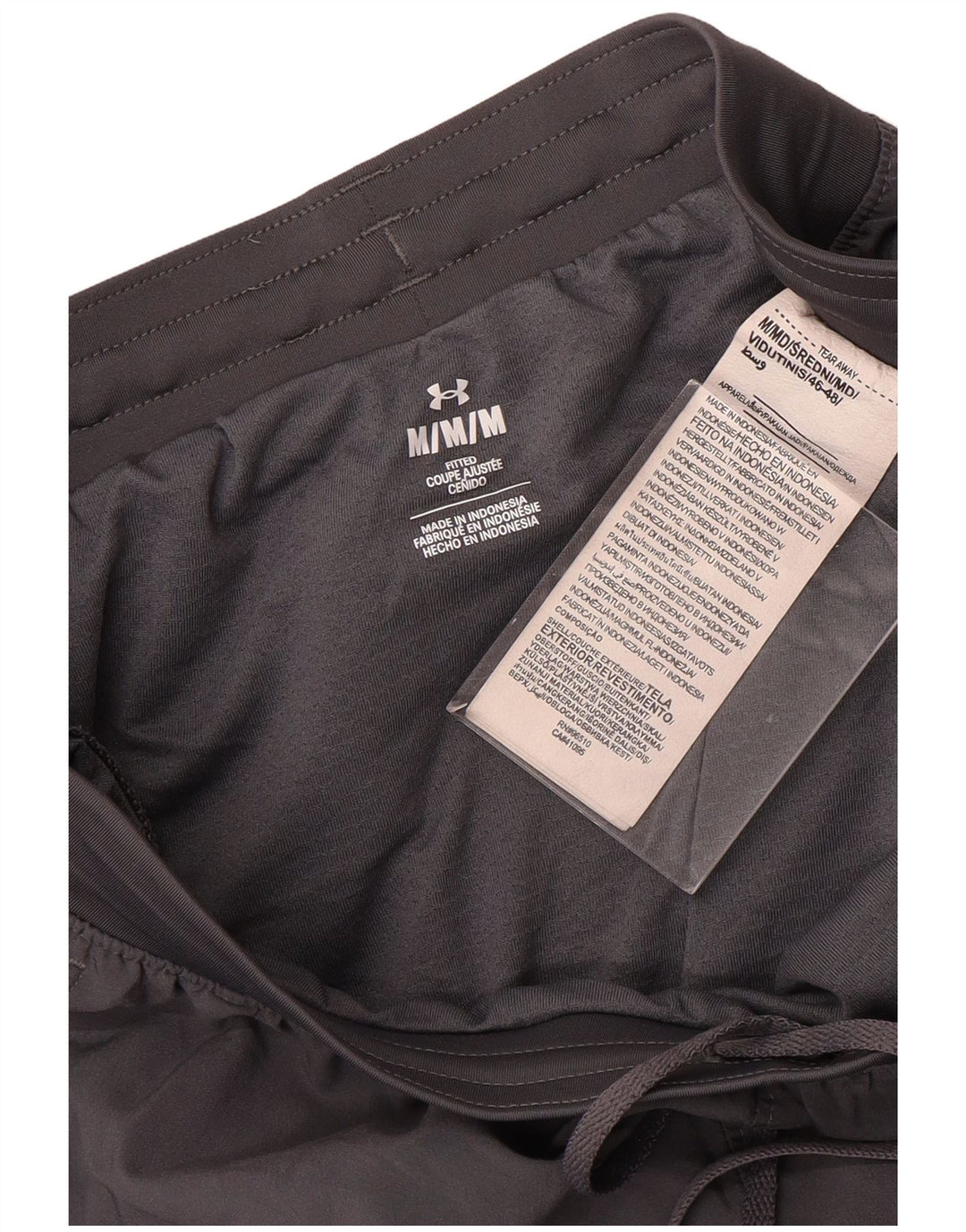 Under Armour Herren-Sportshorts aus mittelgrauem Polyester