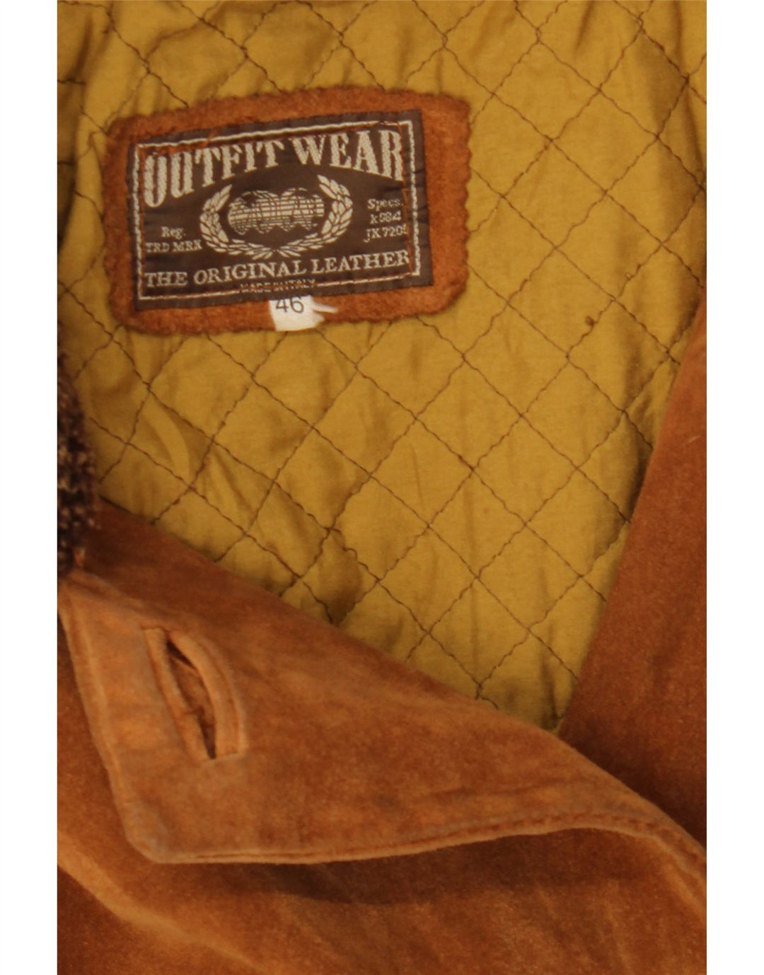VINTAGE Womens Suede Overcoat IT 46 Large Brown Leather Vintage Vintage and Second-Hand Vintage from Messina Hembry 