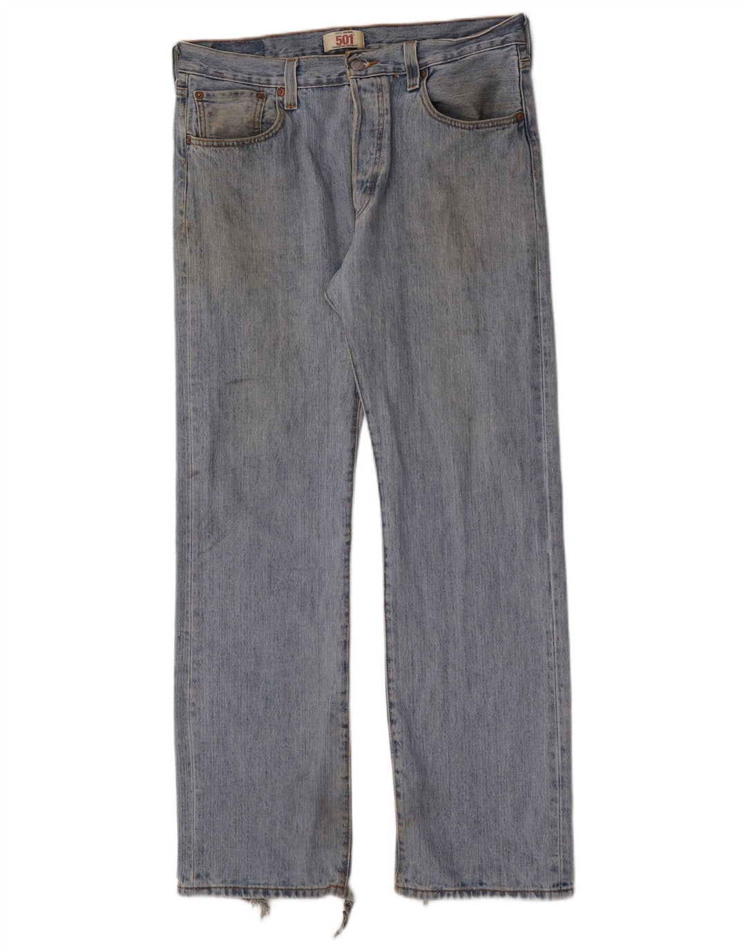 Levi's Herren Straight Jeans W34 L32 Blaue Baumwolle
