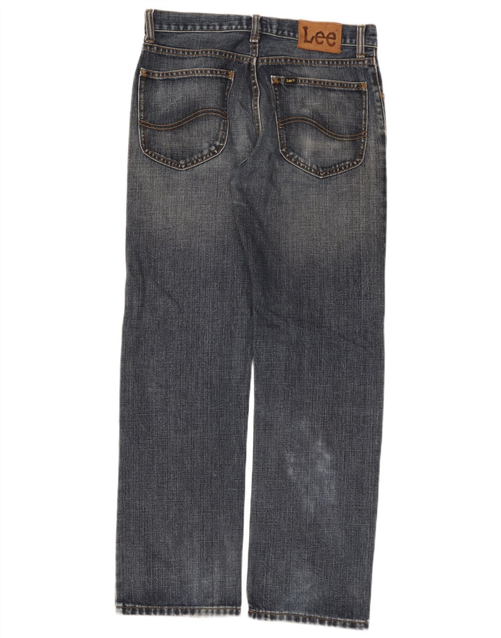 Lee Herren Straight Jeans W31 L31 Blaue Baumwolle