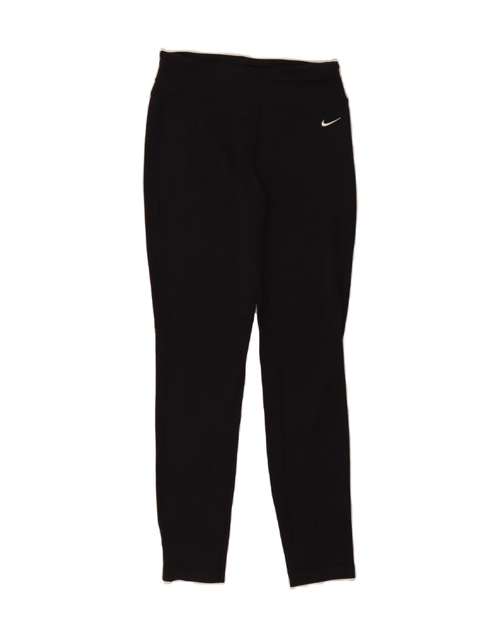 NIKE Womens Leggings UK 10 Small  Black Vintage Nike and Second-Hand Nike from Messina Hembry 