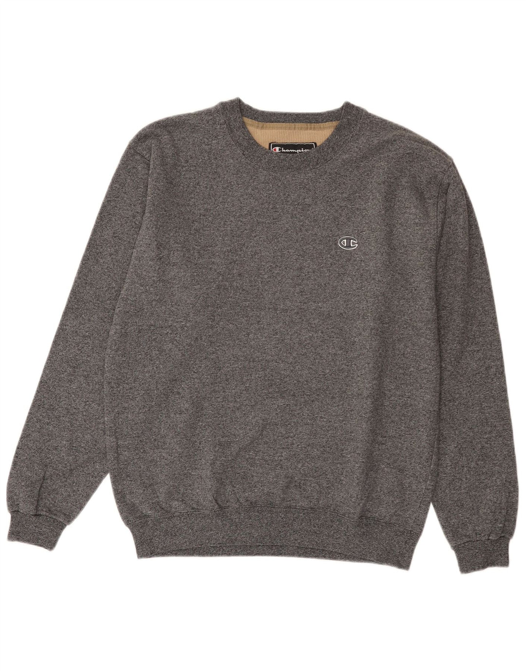 Champion Herren-Sweatshirt-Pullover, mittelgrau meliert
