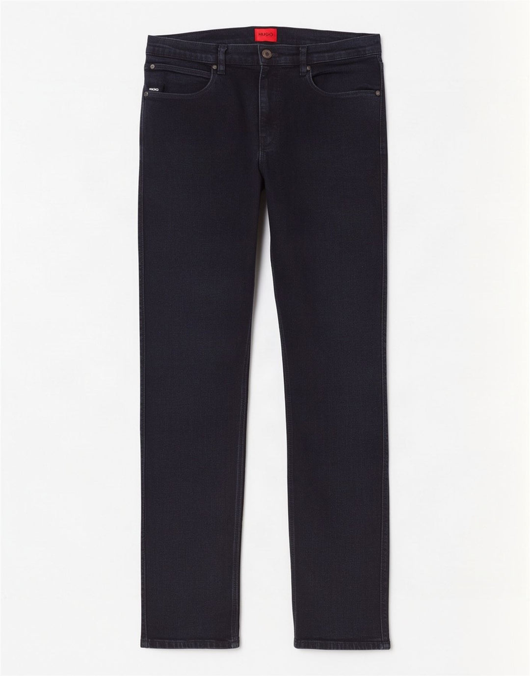 Hugo Boss Herren Straight Jeans W32 L32 Marineblaue Baumwolle