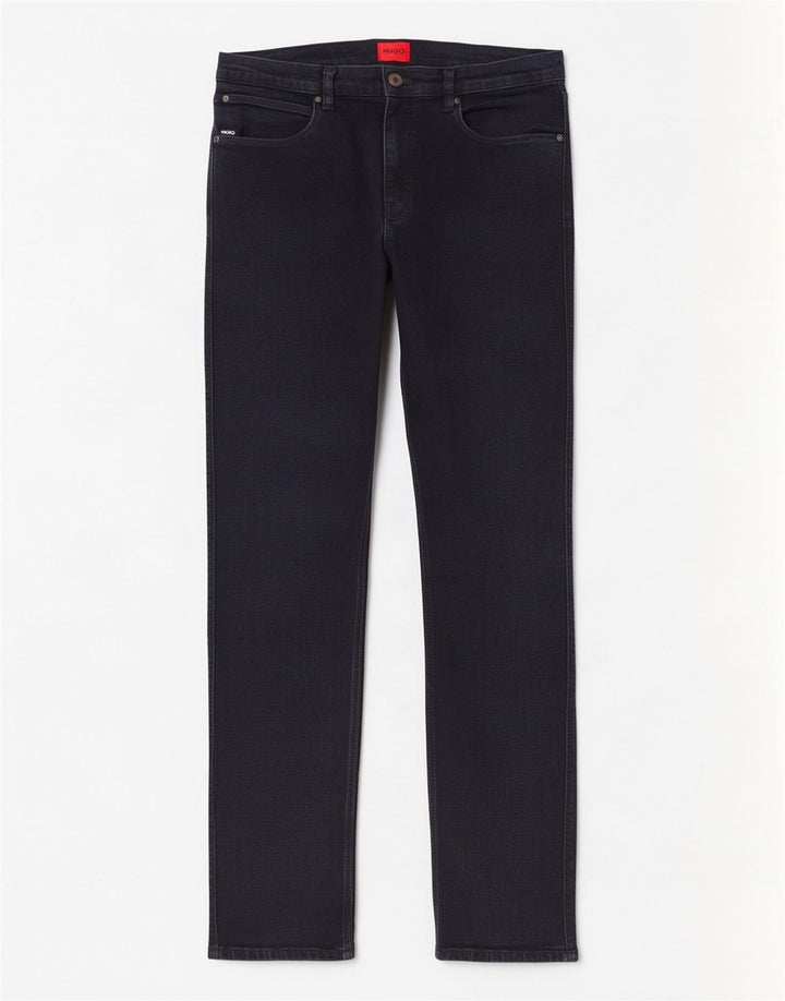 Hugo Boss Herren Straight Jeans W32 L32 Marineblaue Baumwolle