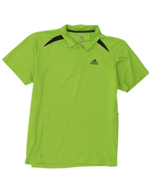 Adidas Damen Climalite Poloshirt UK 18 XL Grün Colourblock
