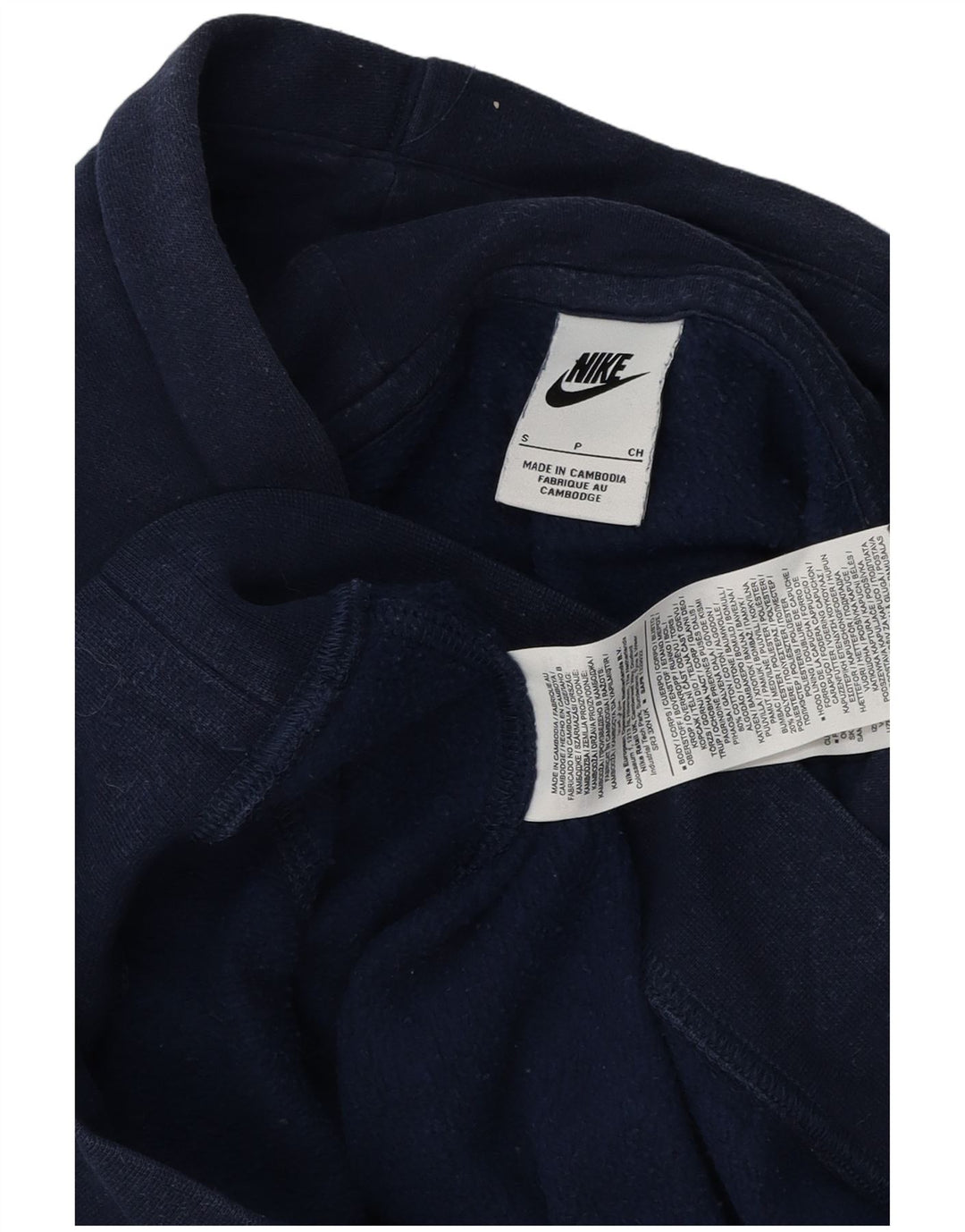 Nike Herren Kapuzenpullover, klein, marineblau, Baumwolle