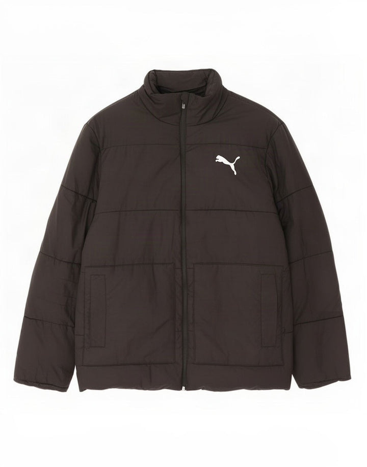 Puma Herren gepolsterte Jacke UK 38 Medium Schwarz Polyester