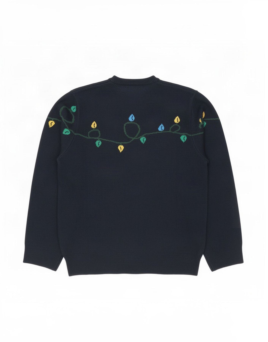 Marks & Spencer Herren-Pullover mit Rundhalsausschnitt, Größe L, Marineblau, Weihnachten