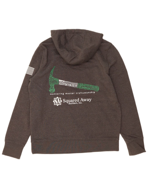 Carhartt Womens Relaxed Fit Hoodie Pullover US 4/6 Small Graue Baumwolle