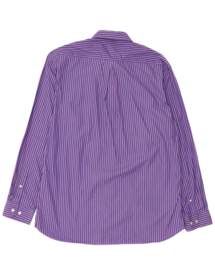 Gant Herren-Hemd mit normaler Passform, groß, blau gestreift, Baumwolle