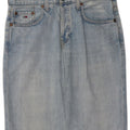 TOMMY HILFIGER Damen Jeansrock W28 Mittelblaue Baumwolle