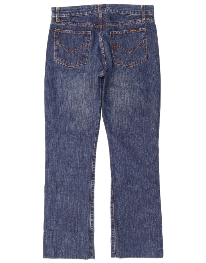 ENERGIE Damen Straight Jeans W33 L30 Blaue Baumwolle