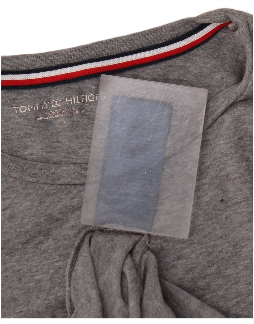 TOMMY HILFIGER Herren Top Langarm Mittelgraues Polyester