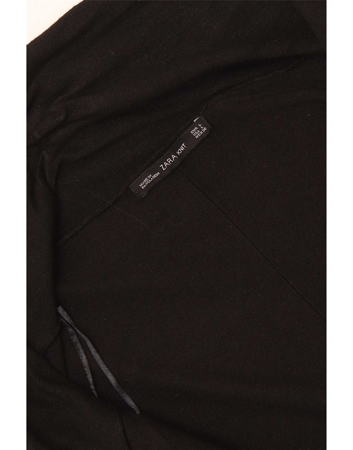Offener Cardigan-Pullover für Damen von Zara, Größe 44, Schwarz