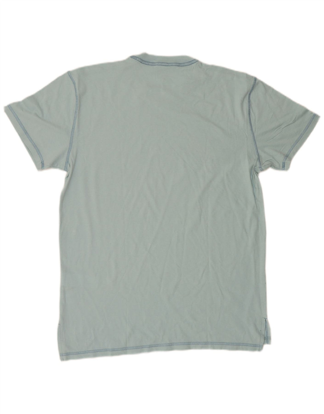 Hollister Herren-T-Shirt-Oberteil aus mittelblauer Baumwolle